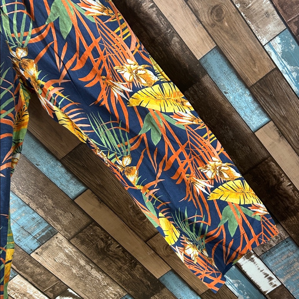 Panama Jack small Multicolor tropical rayon pants - Picture 6 of 14
